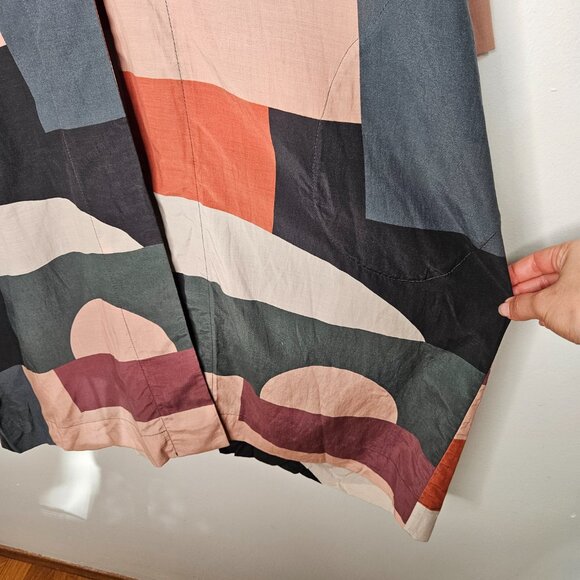 McVerdi Denmark Elmegaard Long Kimono Sz S Lagenlook Artsy Art To wear - Picture 7 of 13